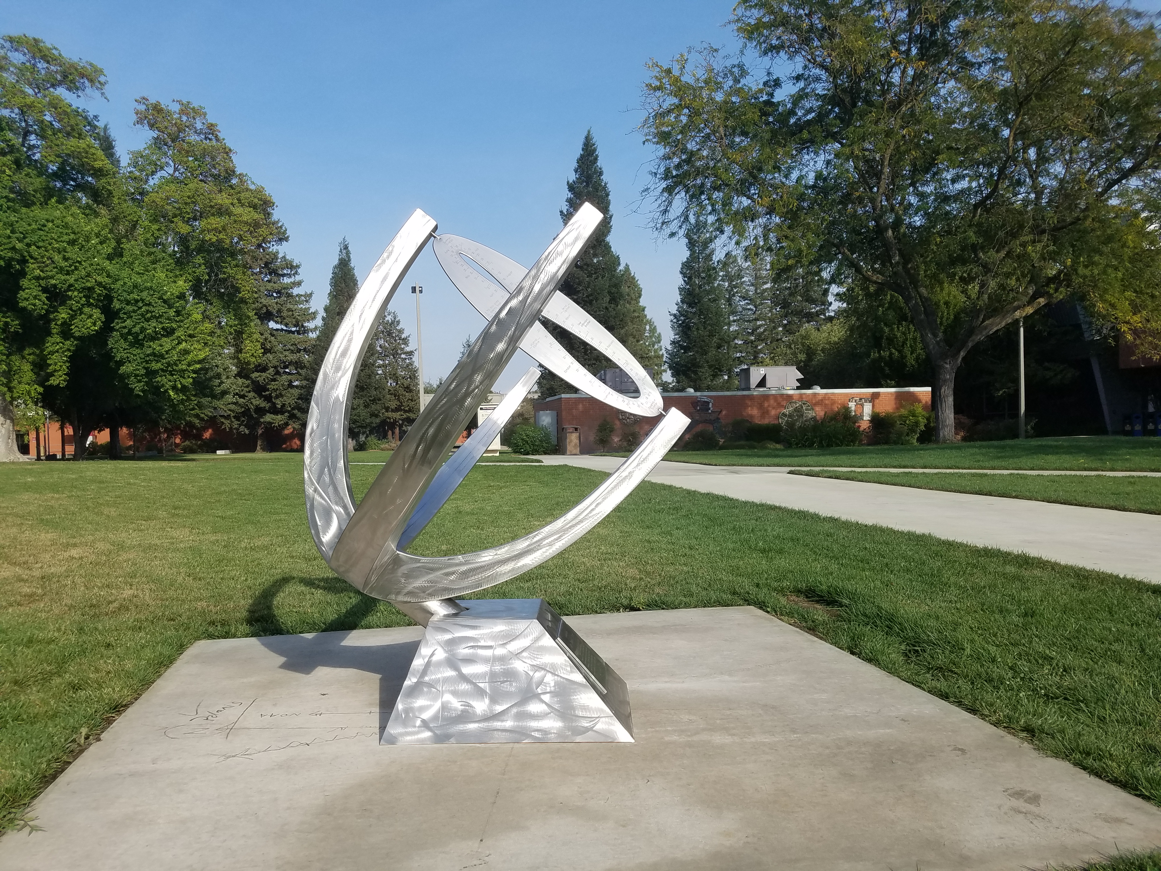 New Millennium 6' Stainless Steel Sundial